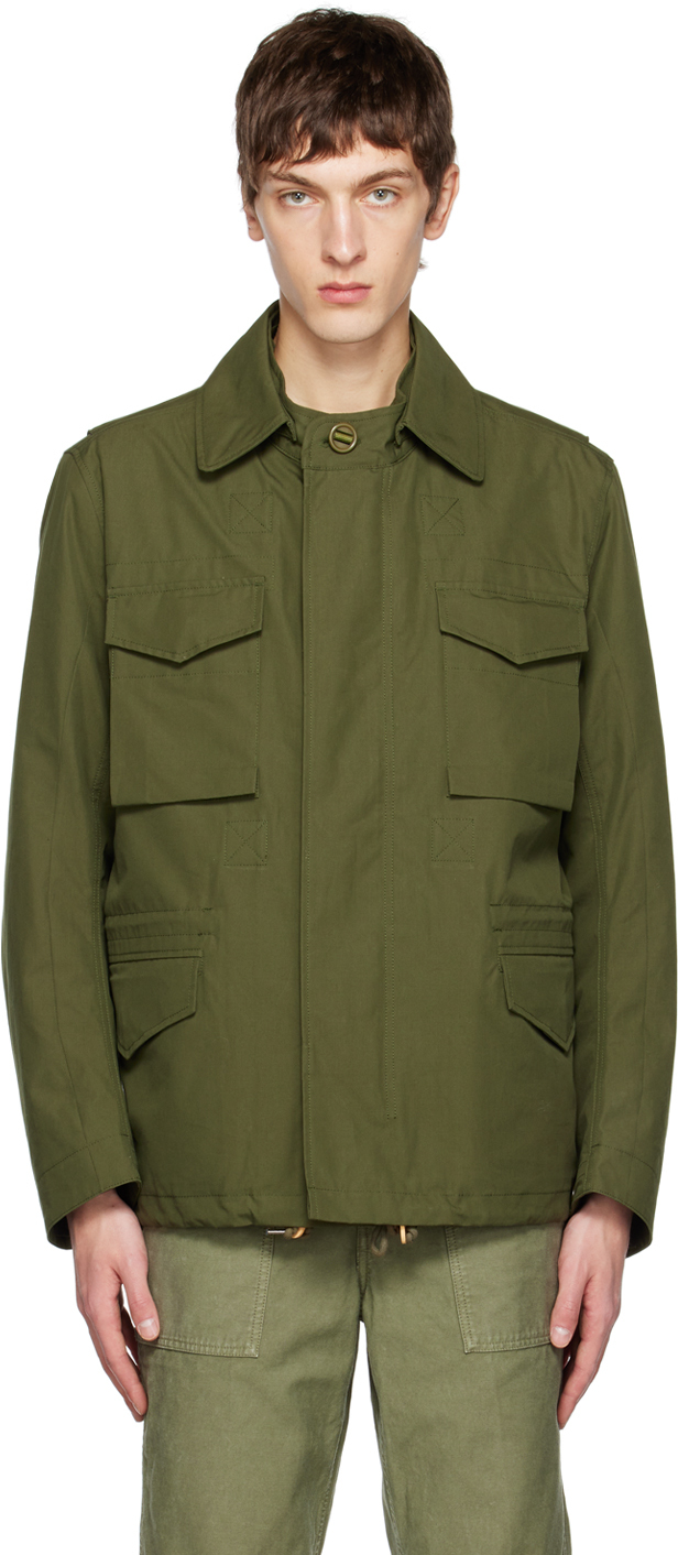 Khaki CM1-2 Jacket by APPLIED ART FORMS on Sale