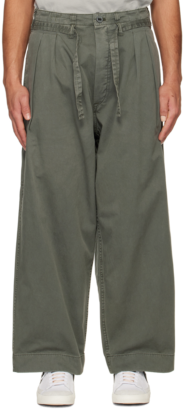 APPLIED ART FORMS: Gray DM1-3 Trousers | SSENSE