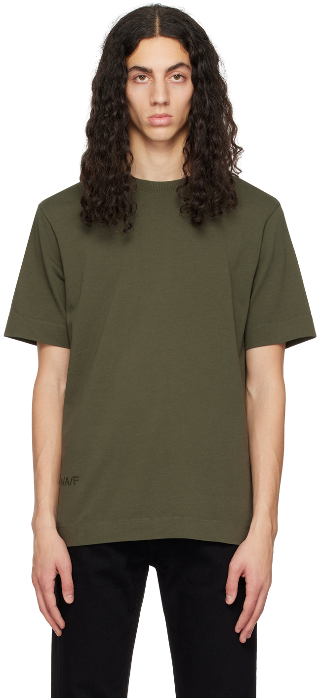 Ssense Uomo Abbigliamento Top e t-shirt Top Khaki Rib Long Sleeve T-Shirt 