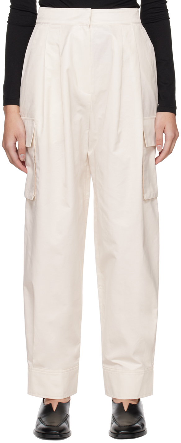 Blossom Off-White Cargo Trousers