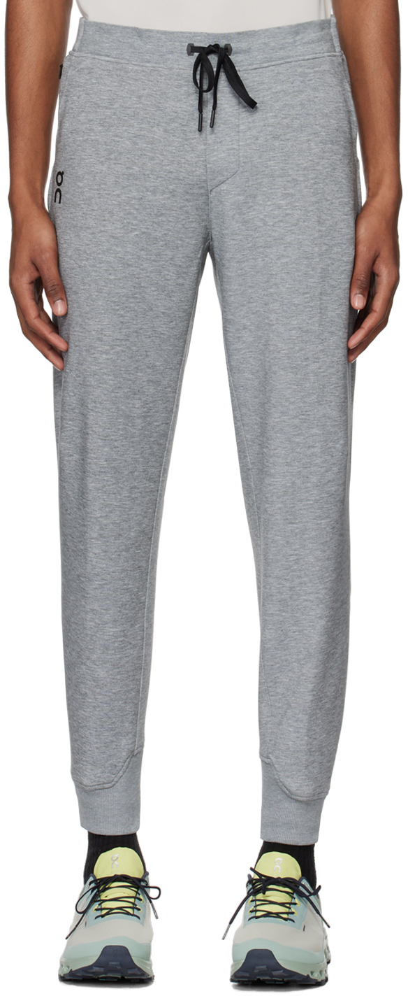 Shop On Gray Drawstring Sweatpants In Grey