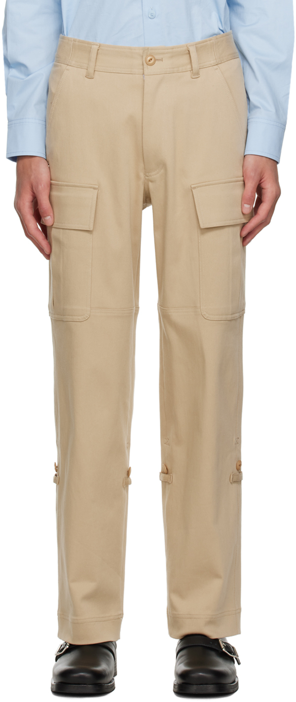 Kijun Ssense Exclusive Beige Cargo Trousers