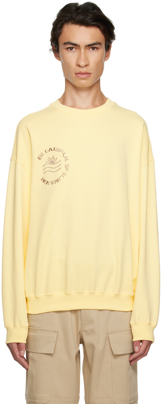 Kijun: SSENSE Exclusive Yellow Sunburn Sweatshirt | SSENSE