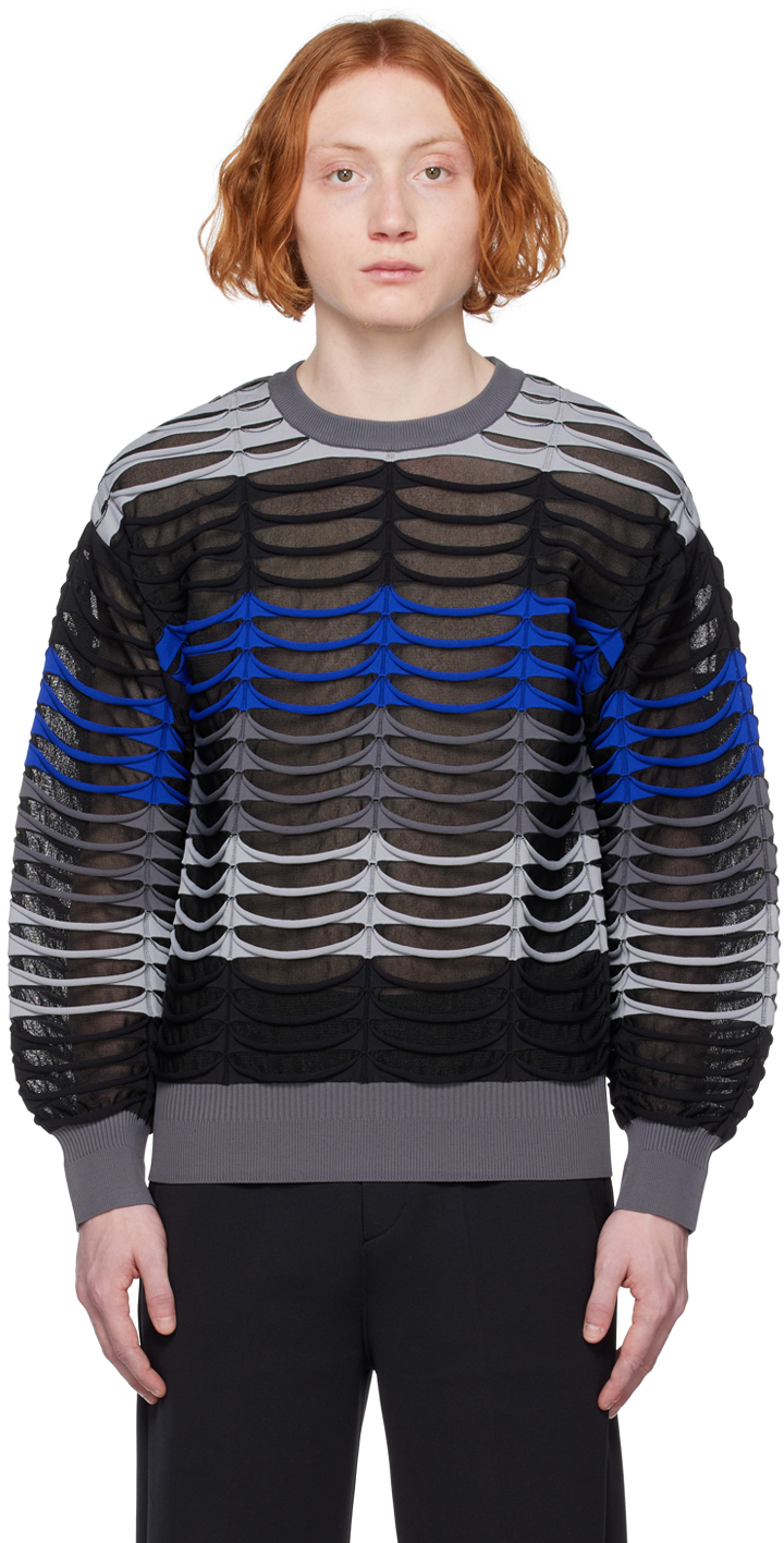 CFCL Black & Gray Facade Lucent 1 Sweater