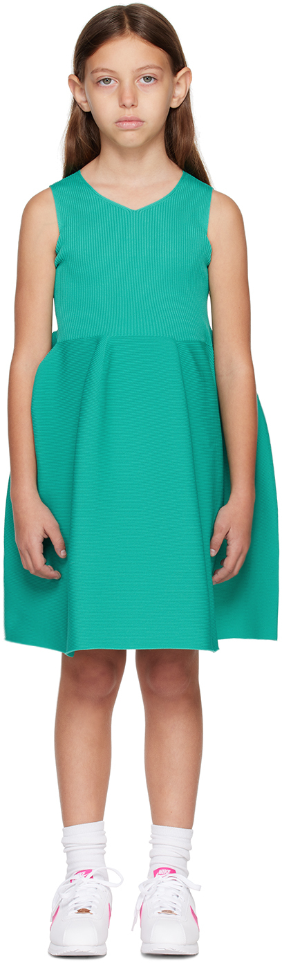 Cfcl Kids Green Pottery 1 Dress In Emerald