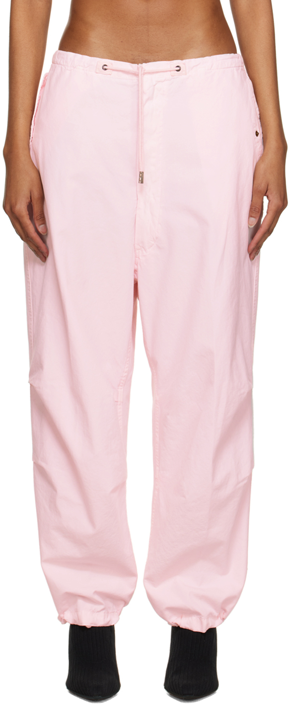Darkpark Trousers In Rose-pink Cotton In Powder Pink