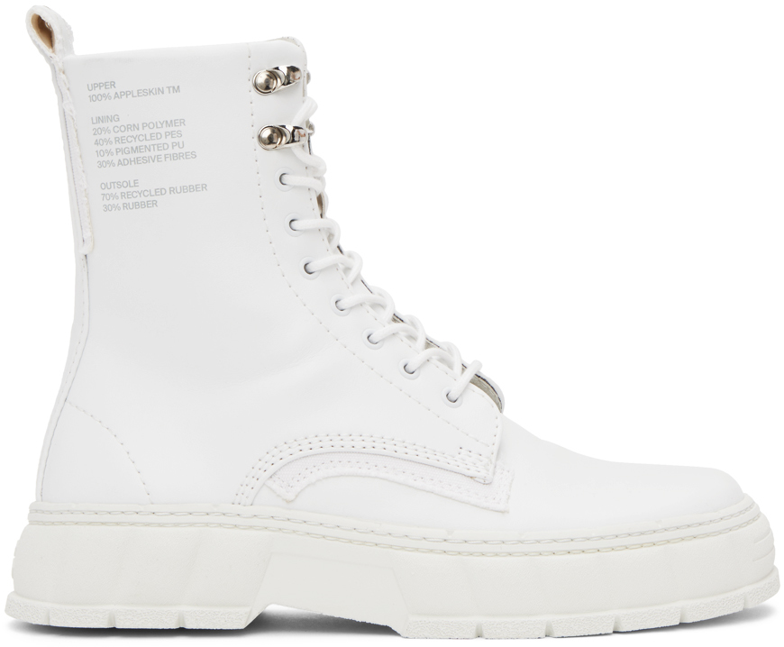 White 1992 Boots by Virón on Sale