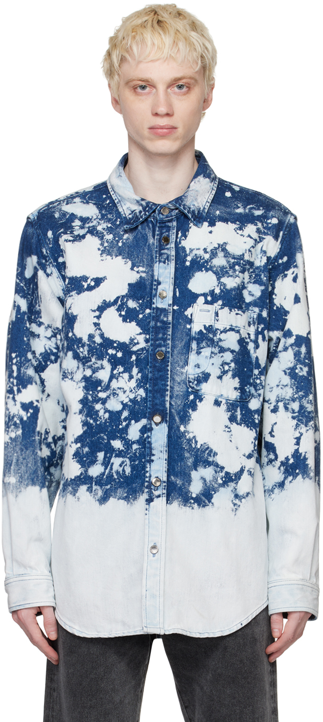 Blue Victor Denim Jacket by DARKPARK on Sale