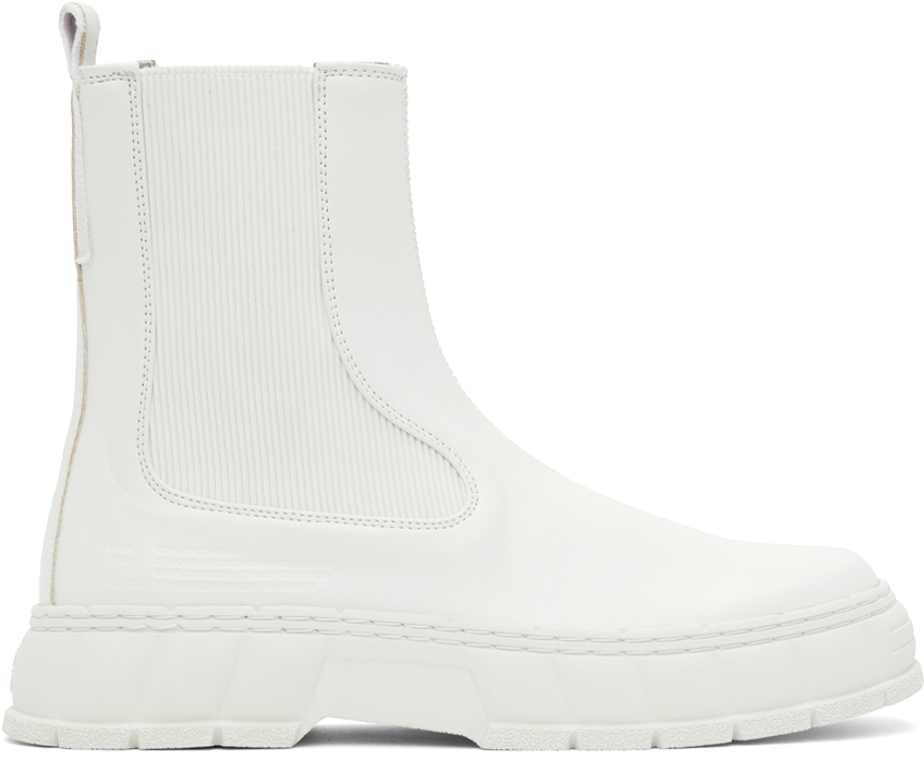 Viron White 1997 Chelsea Boots In 100 White