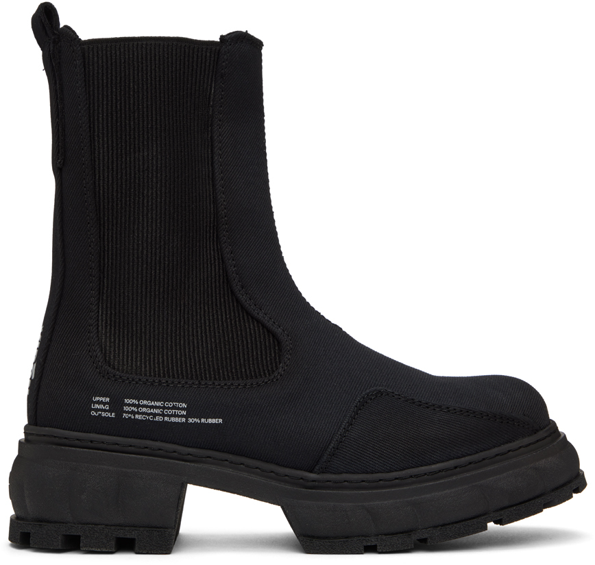 SSENSE Exclusive Black Paradigm Chelsea Boots by Virón on Sale