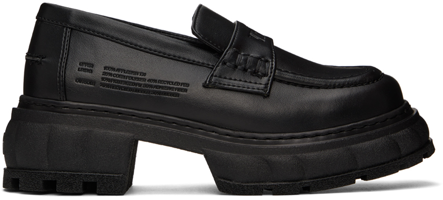 Viron Black Quantum Loafers In 990 Black