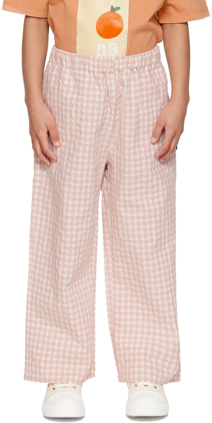 Daily Brat Kids Pink Oceane Trousers In Pale Pink
