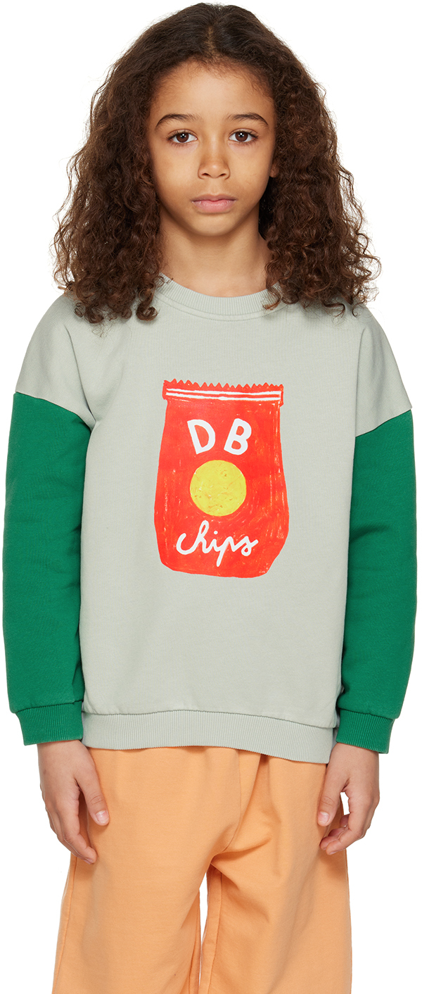 Kids Green Daily Chips Sweater by Daily Brat | SSENSE