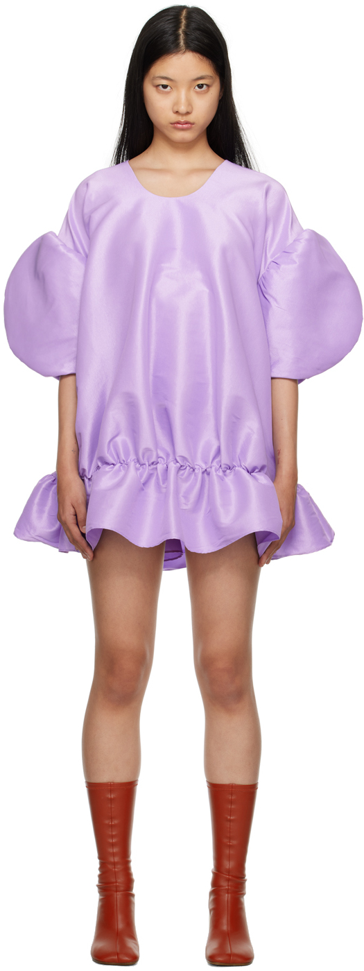 Kika Vargas Purple Gina Minidress