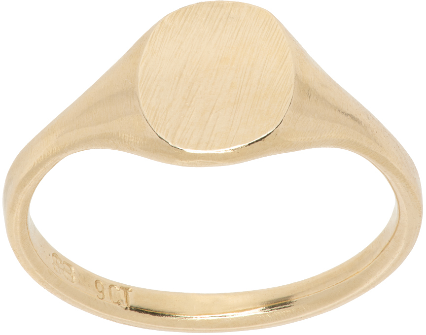 Seb Brown Gold Plain Neapolitan Ring SSENSE Canada