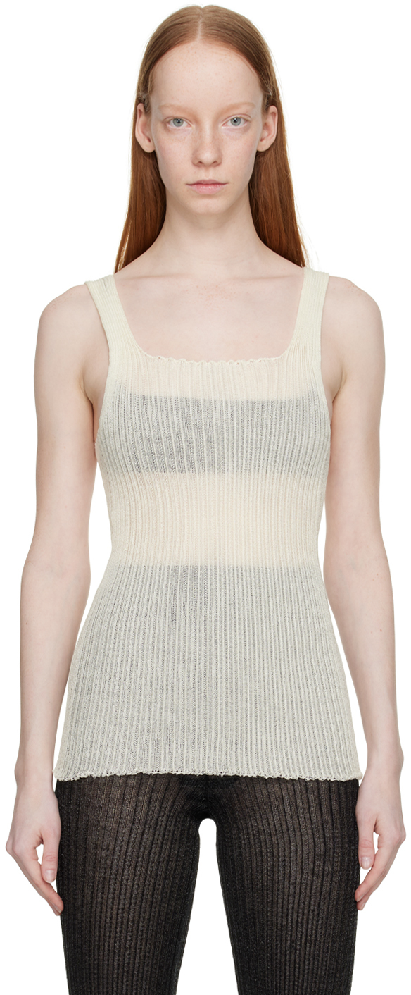 A. ROEGE HOVE Off-White Emma Tank Top