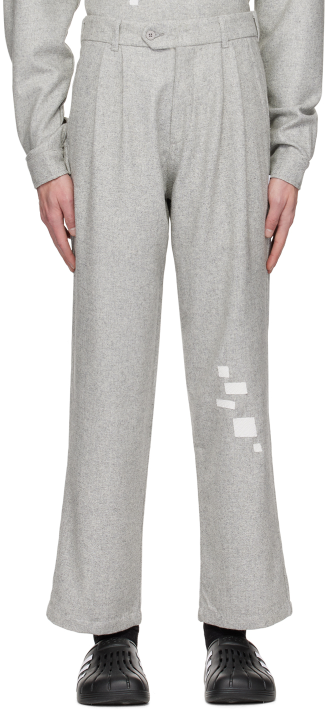 SAINTWOODS GRAY PATCH TROUSERS