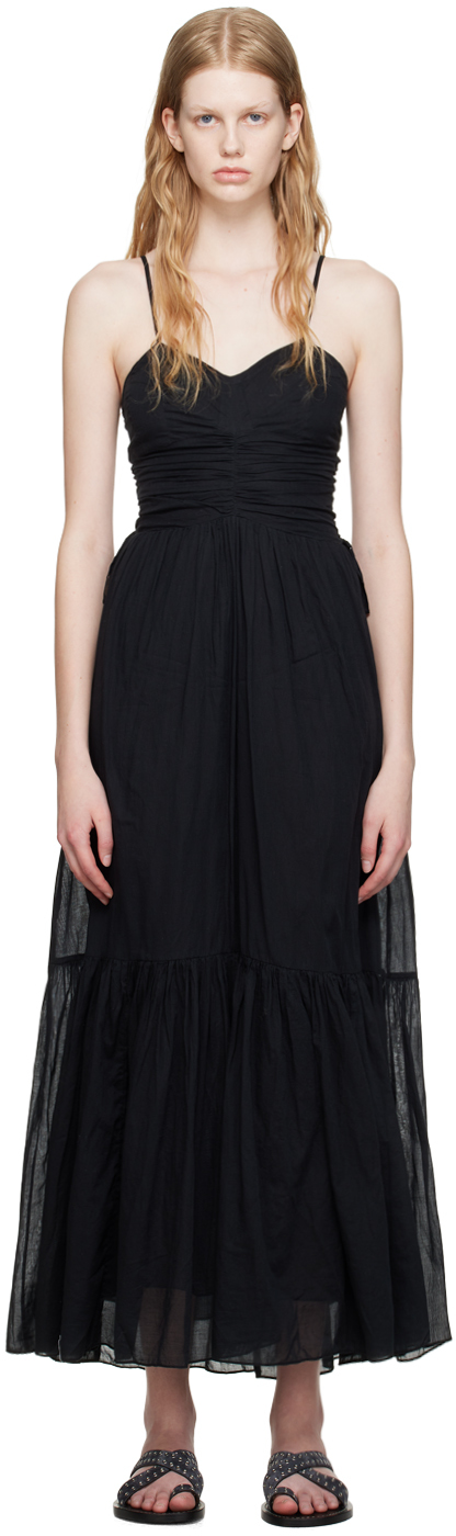 Isabel Marant Etoile: Black Giana Maxi Dress | SSENSE