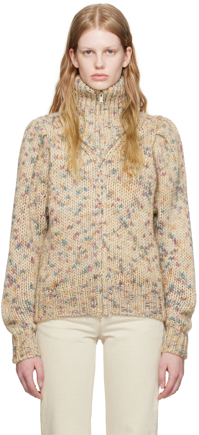 Isabel Marant Étoile Clea Wool-blend Sweater In Neutrals