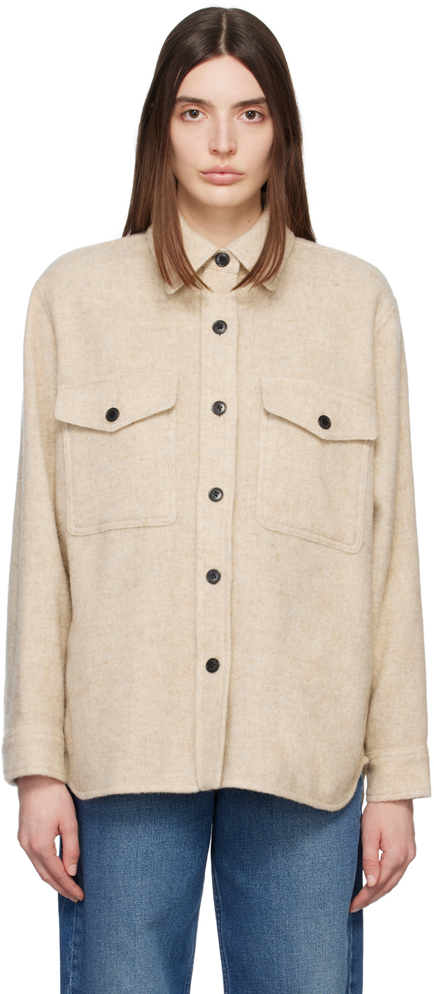Beige Faxon Jacket by Isabel Marant Etoile on Sale