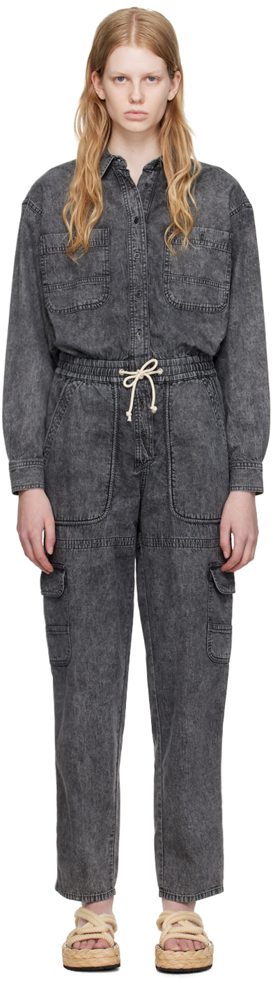 Isabel Marant Étoile Gray Veado Jumpsuit In 02gy Grey