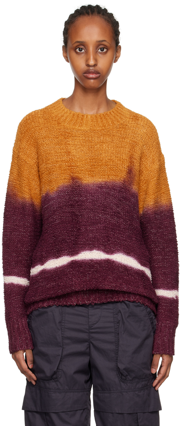 Isabel Marant Étoile Orange & Purple Happy Jumper In Ryoc Raspberry/ocre