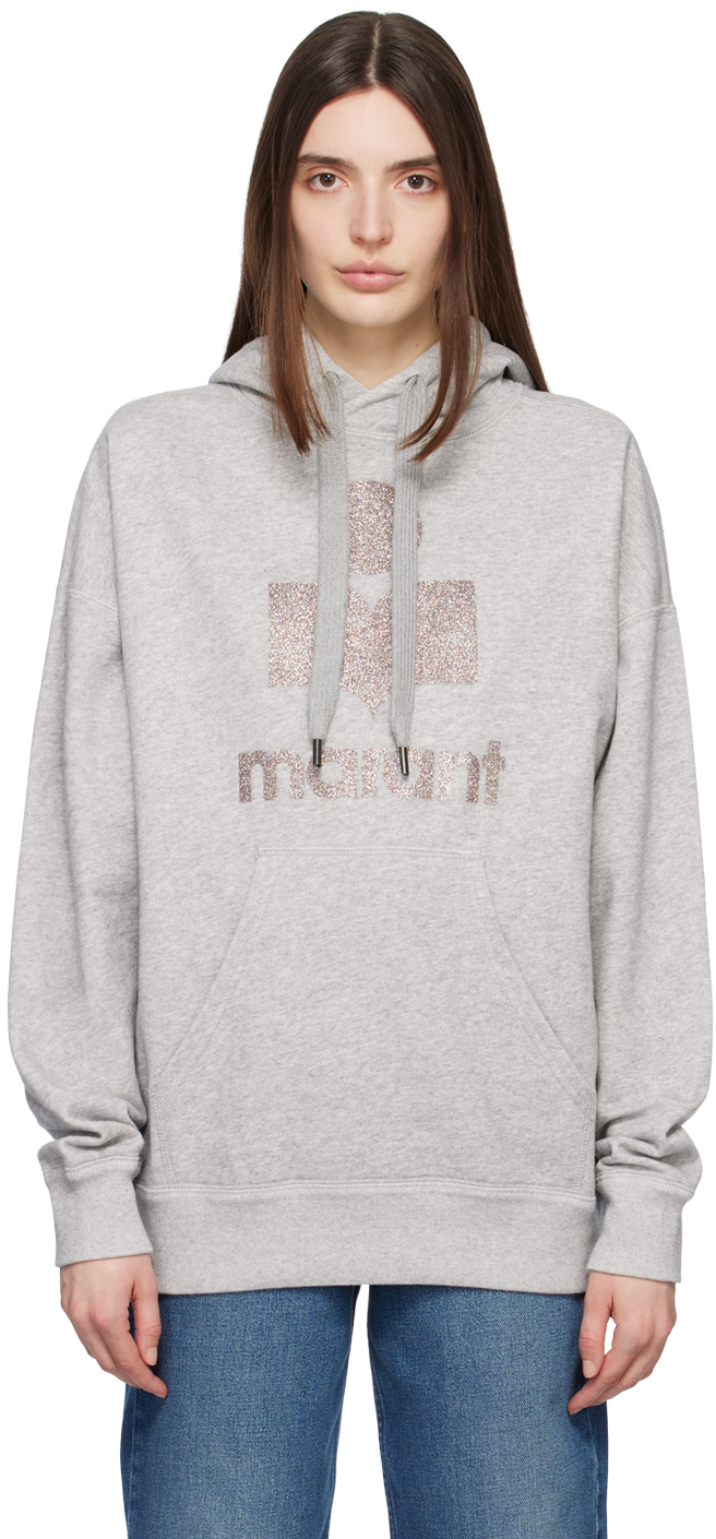 Shop Isabel Marant Étoile Gray Mansel Hoodie In 02gy Grey