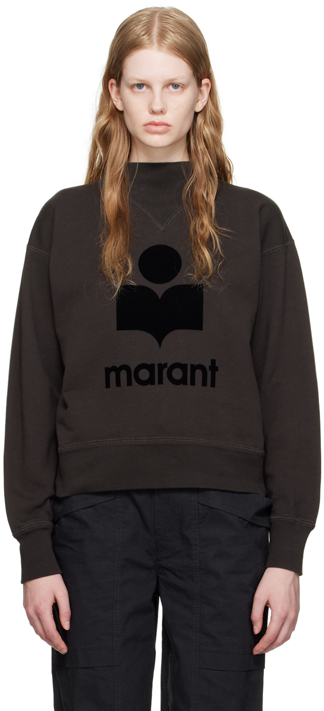 Isabel Marant Étoile Black Moby Sweatshirt In 02fk Faded Black