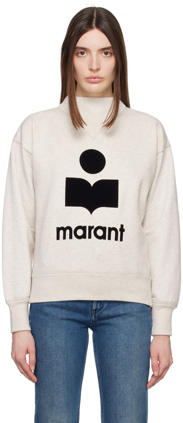 Isabel Marant Étoile Off-white Moby Sweatshirt In 23ec Ecru