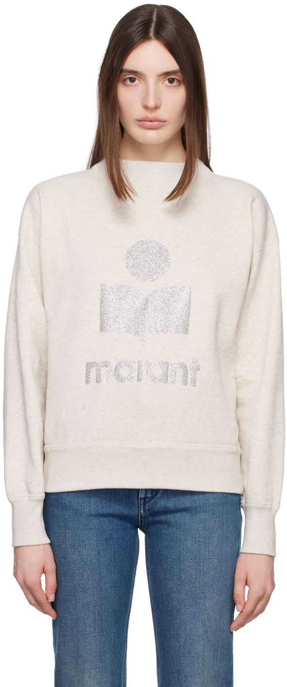 Shop Isabel Marant Étoile Off-white Moby Sweatshirt In 23ec Ecru