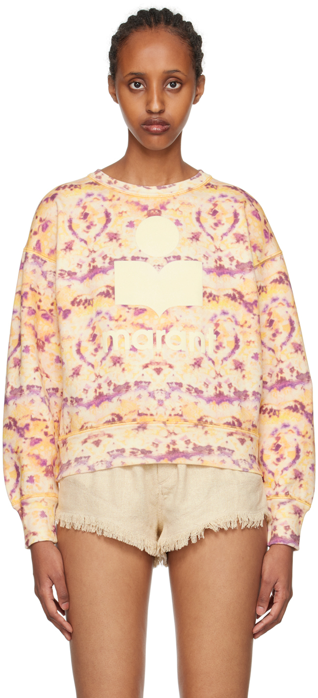 Shop Isabel Marant Étoile Yellow & Purple Mobyli Sweater In 10yw Yellow