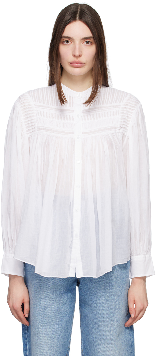 Isabel Marant Etoile: White Plalia Shirt | SSENSE
