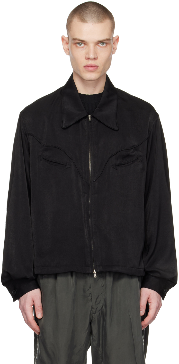 Black Paneled Jacket