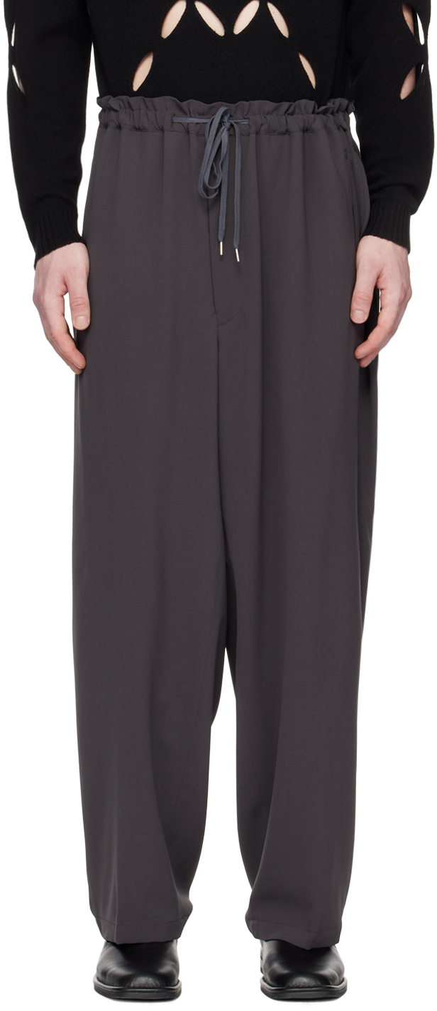 RAINMAKER KYOTO: Gray Dougi Trousers | SSENSE