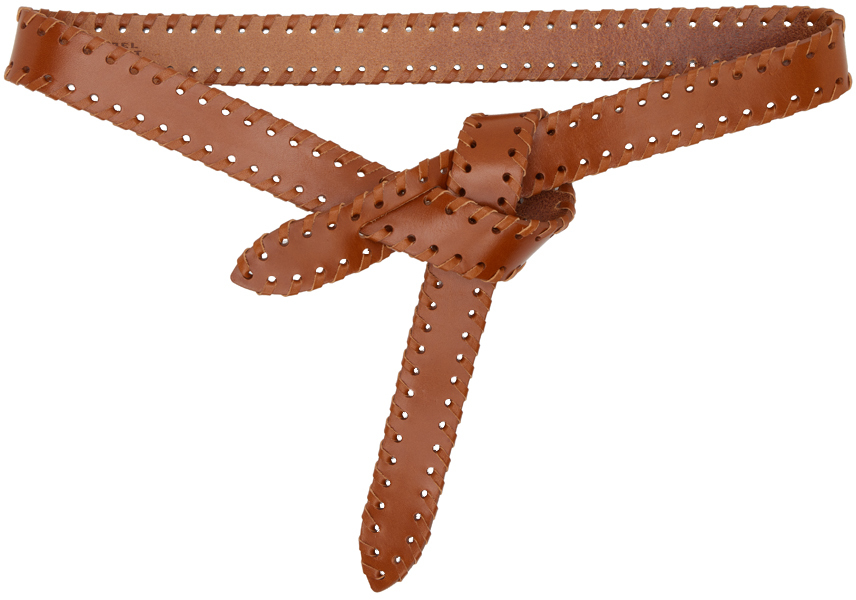 Shop Isabel Marant Brown Braided Lecce Belt In 23nl Natural