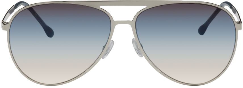 Isabel Marant: Silver Aviator Sunglasses | SSENSE UK