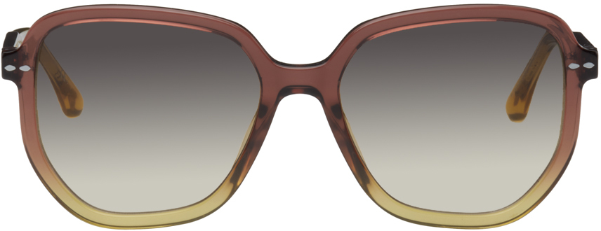 Isabel Marant Round Brown Sunglasses