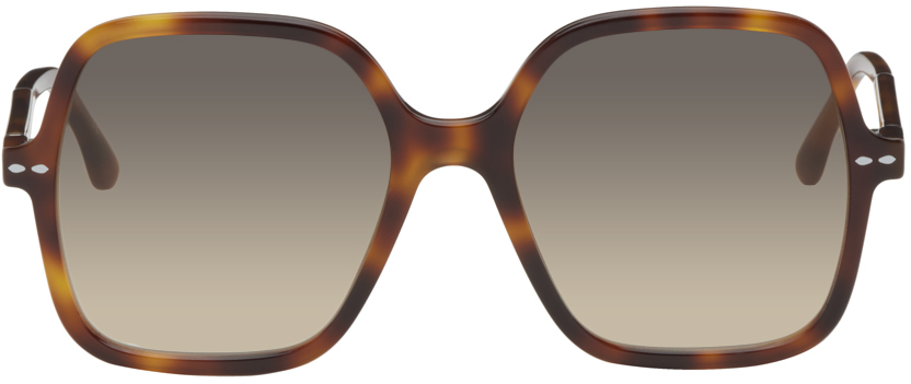 Isabel Marant Tortoiseshell Oversized Square Sunglasses In 0086 Hvn