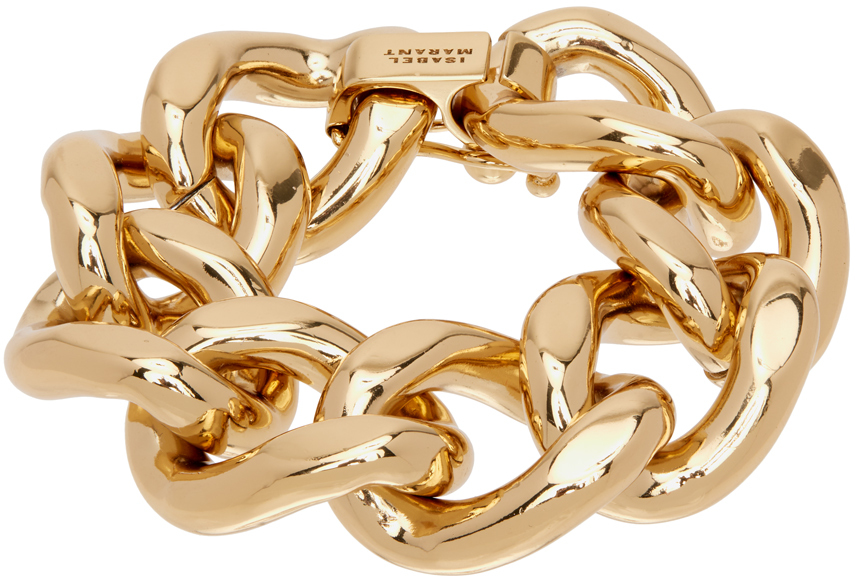 Isabel Marant Gold Links Bracelet In 12do Dore