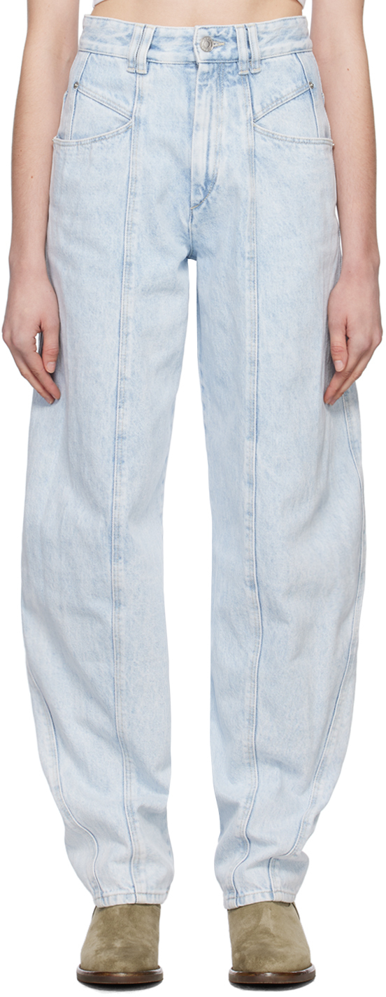 Isabel Marant High-rise Wide-leg Jeans In Blue