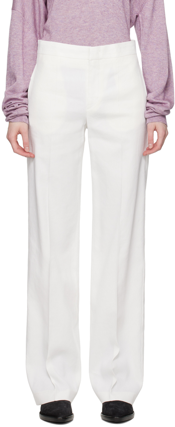 Isabel Marant: White Trousers | SSENSE