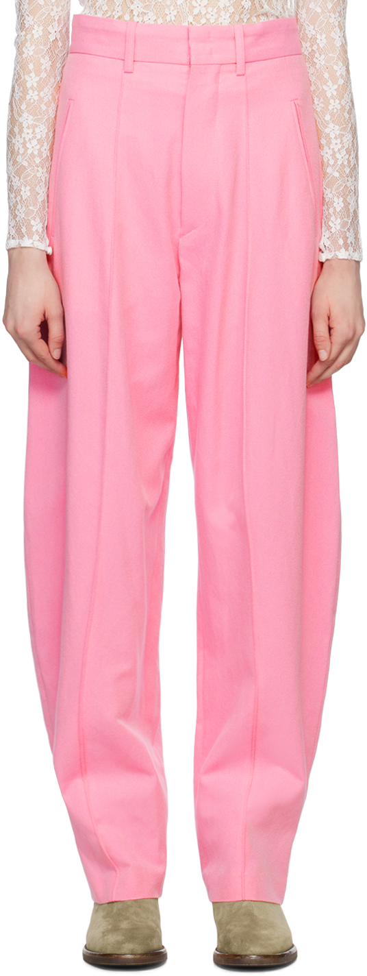 Shop Isabel Marant Pink Sopiavea Trousers In 40pk Pink