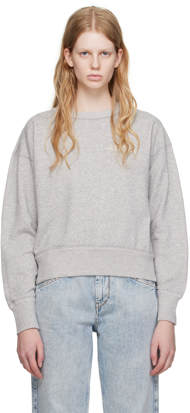 Shop Isabel Marant Gray Shad Sweatshirt In 02gy Grey