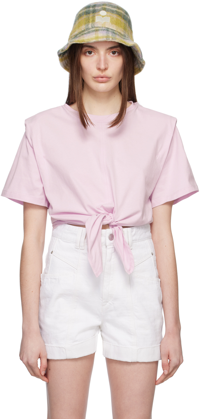 Shop Isabel Marant Pink Zelikia T-shirt In 40lk Light Pink