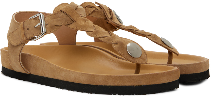 Isabel Marant Tan Brook Sandals In 50cm Camel