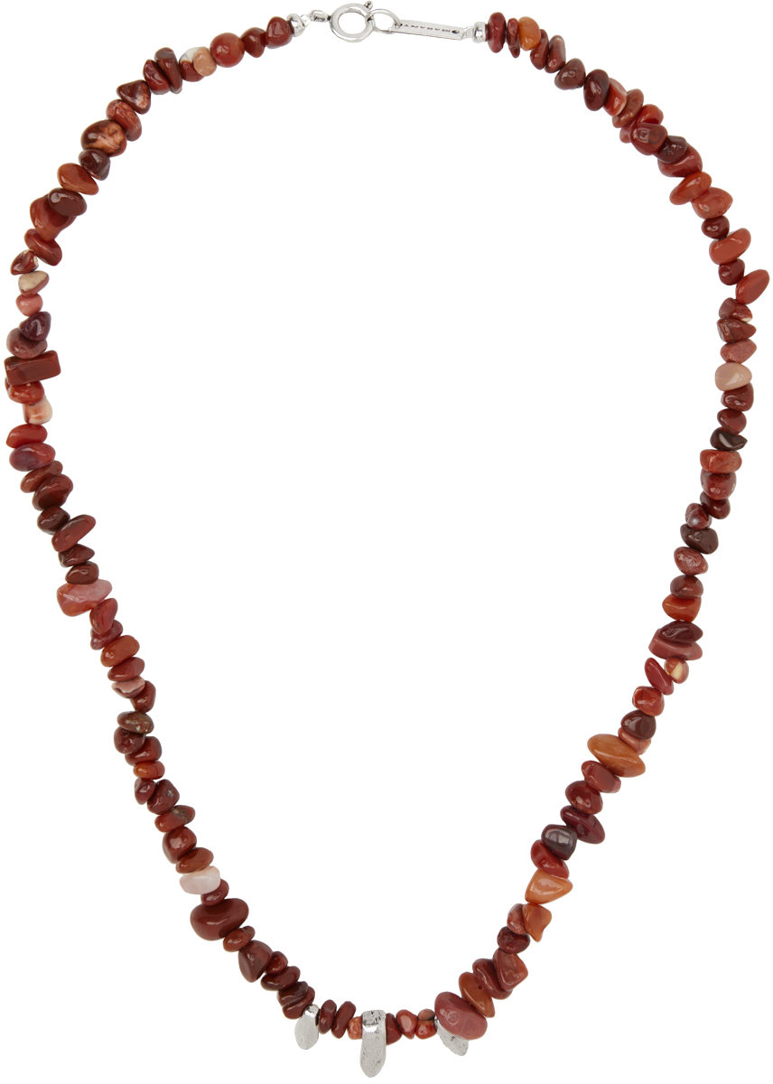 Orange Pepite Necklace