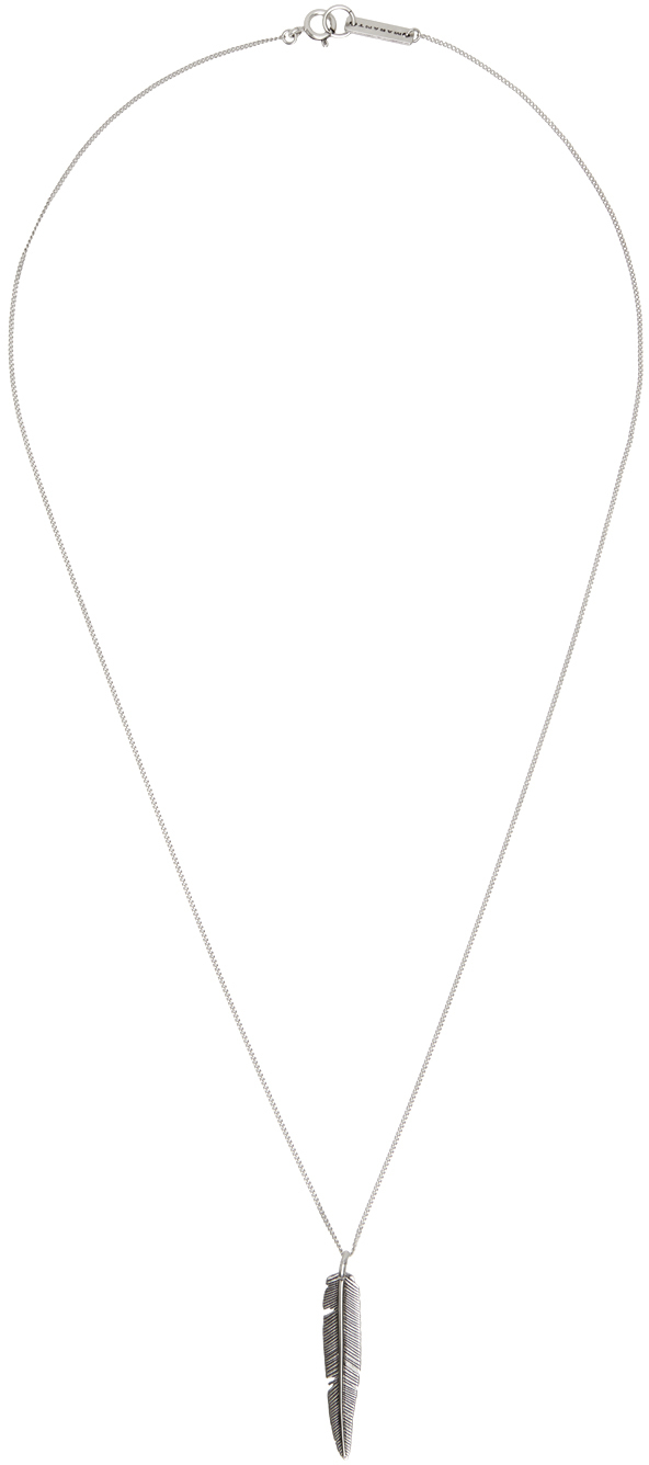Isabel Marant Silver Double Feather Necklace Isabel Marant