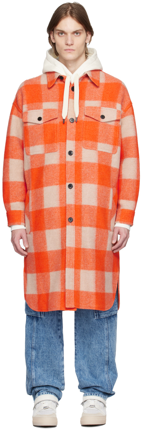 Isabel Marant Orange Kotajo Coat In 11or Orange