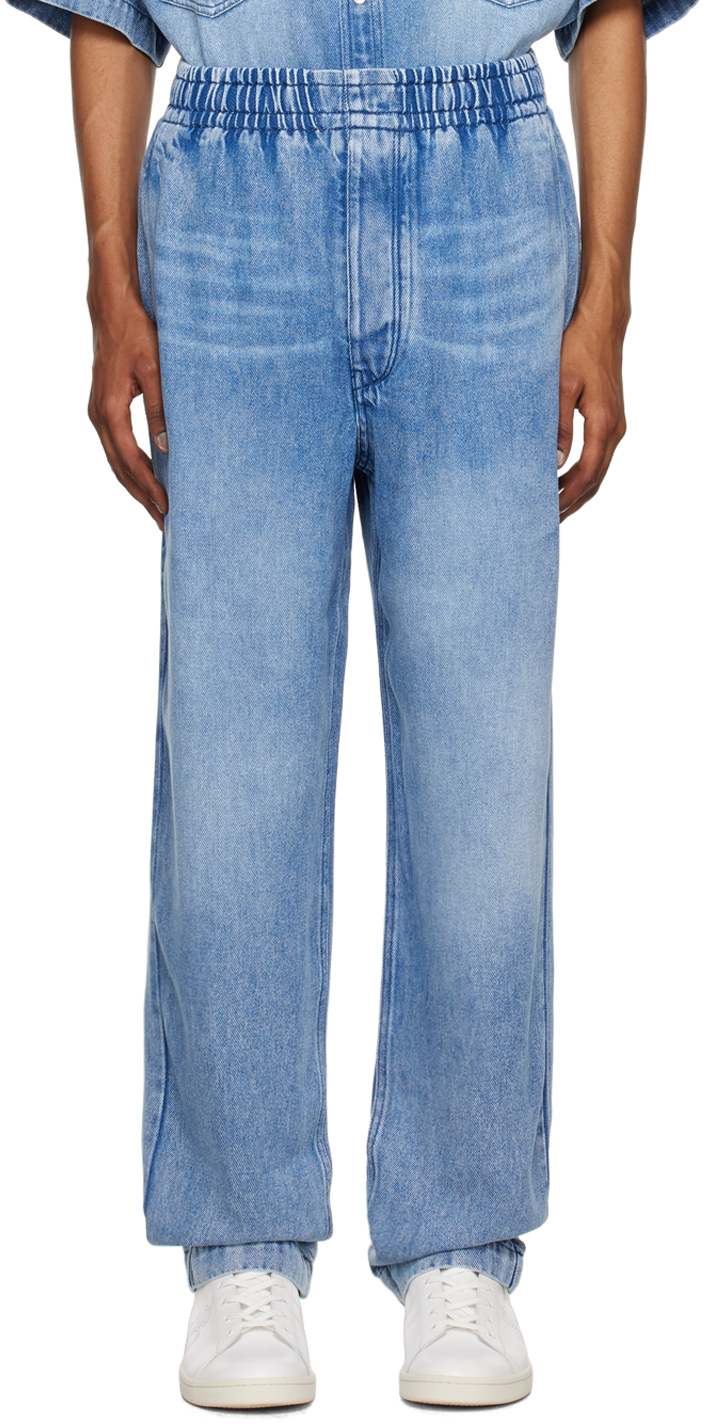 ISABEL MARANT BLUE TIMEO TROUSERS