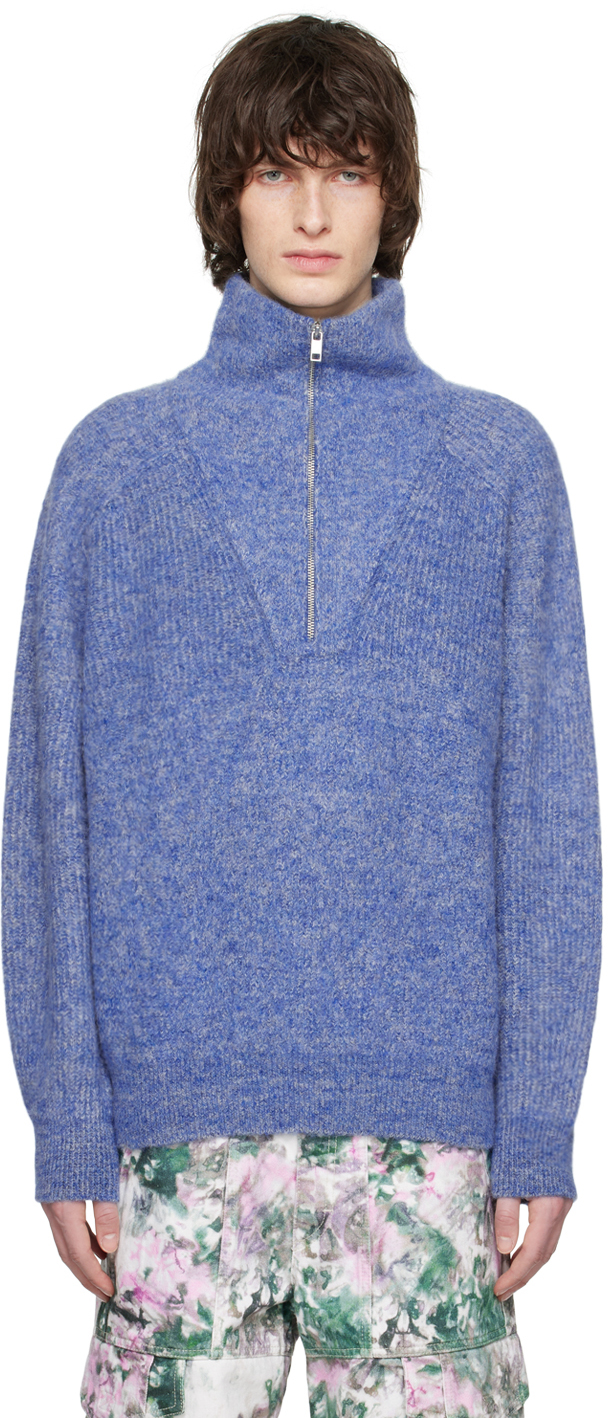 Isabel Marant Blue Bryson Sweater In 30eb Electric Blue